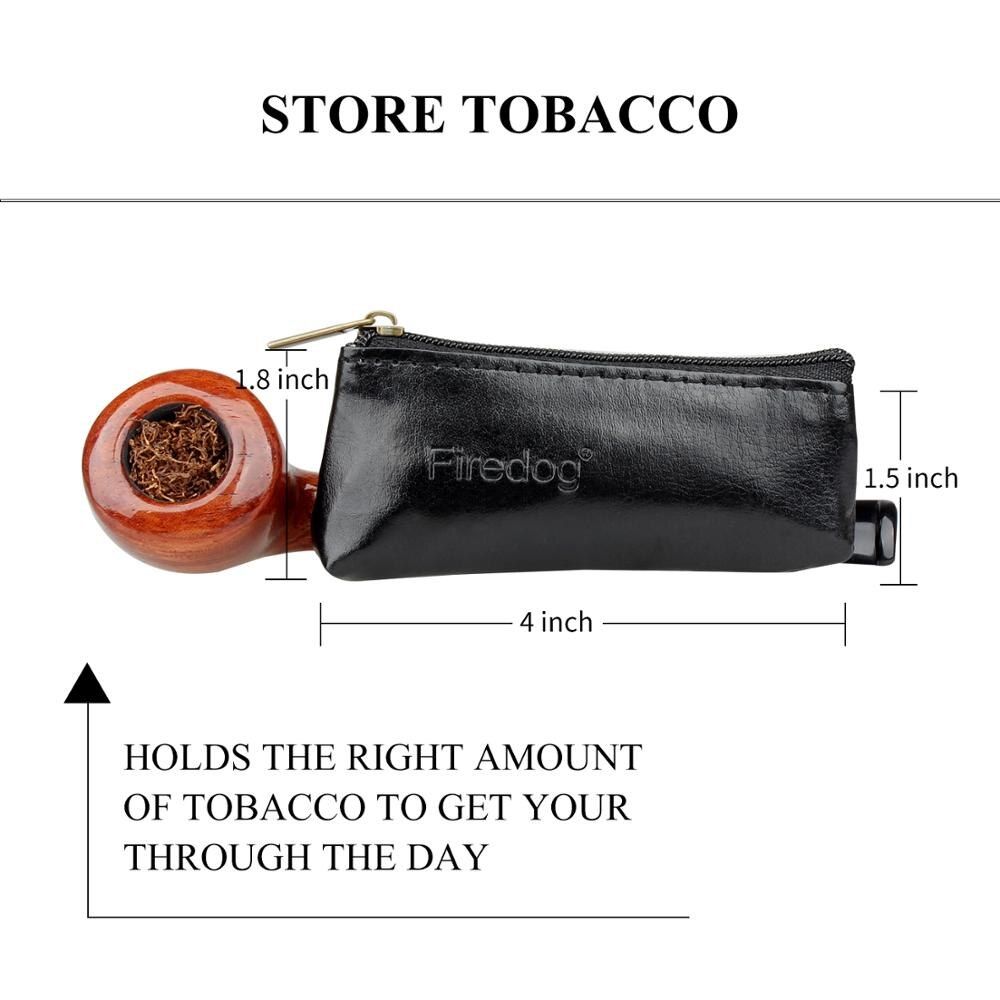 PU Leather Pouch Case Weed Herb Smoking Pipe Carrying