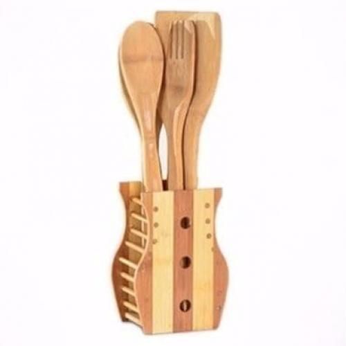 NonStick Cooking Spoon(6 Pcs) + Bamboo Cooking Spoon(4 Pcs)