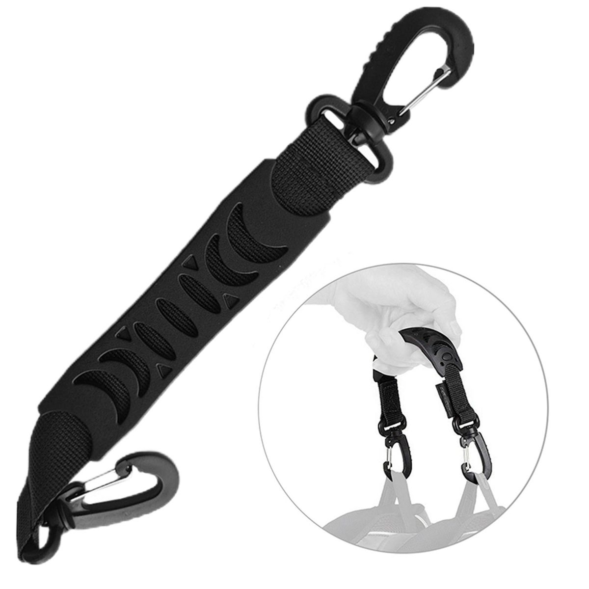 Dovewill 1PC Skating Shoes Carrier Strap Durable Roller Skate Black