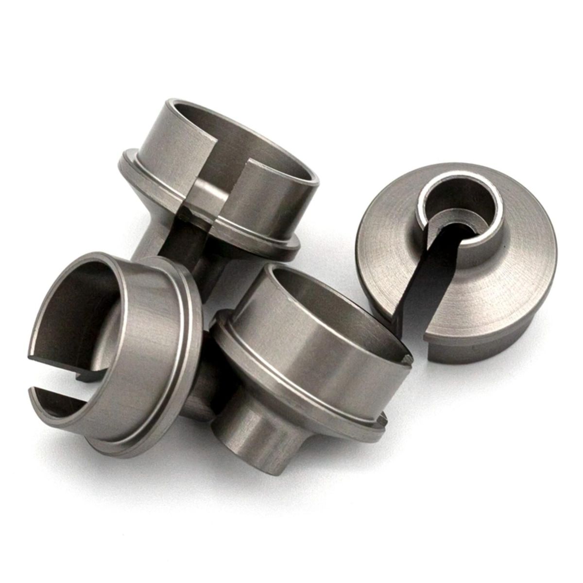 4PCS Remote Control Shocks Absorber Spring Retainers Bottom Spring Retaining Cup Replacement for Corally Kronos 6S 1/8 Remote Control Truck Adhesivetapes Body Part