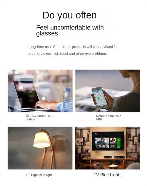 Anti-blue  RayLight Glasses Computer Glasses For Women Men