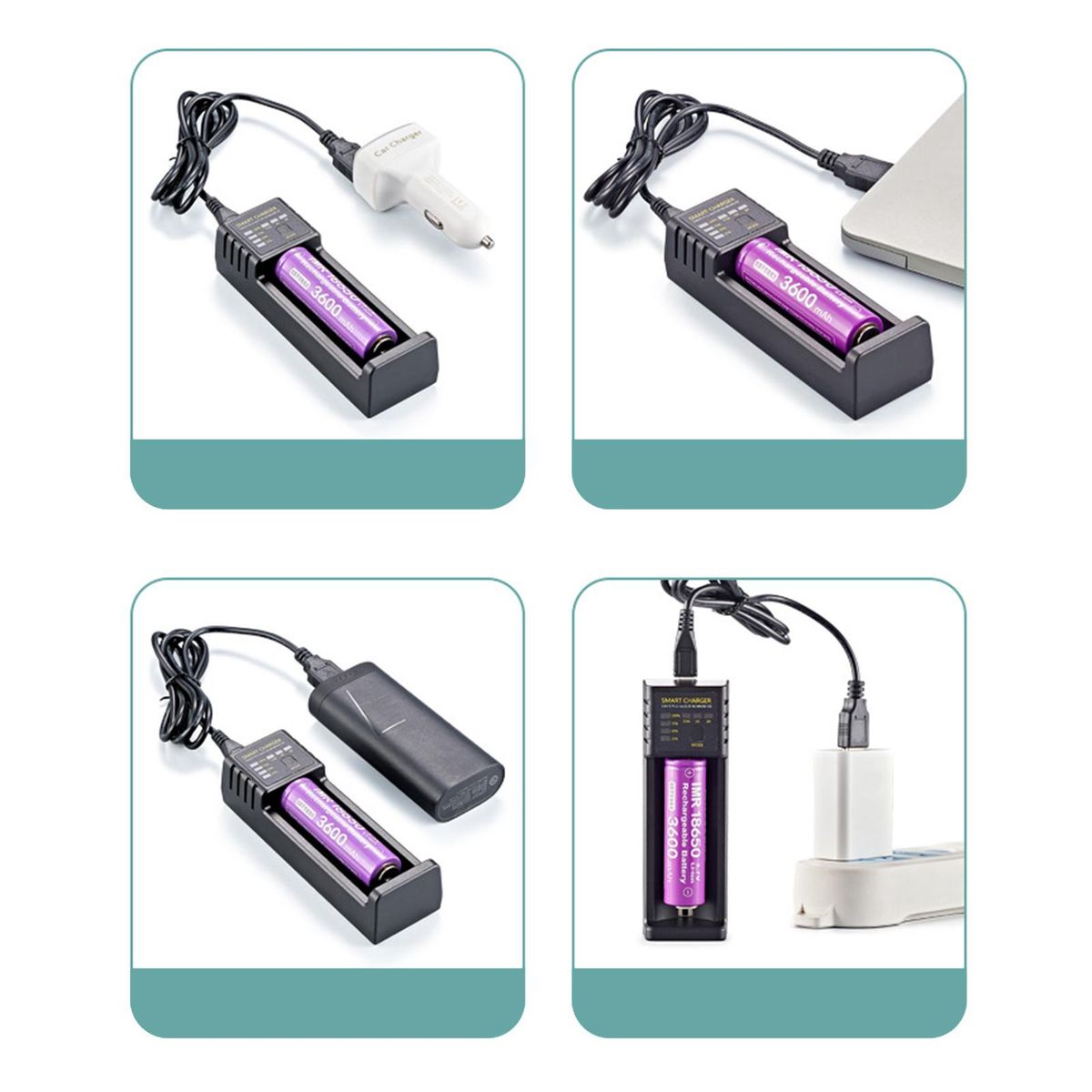 Universal 18650 Battery Charger 3.6V/3.7V Li-Ion Battery Lithium