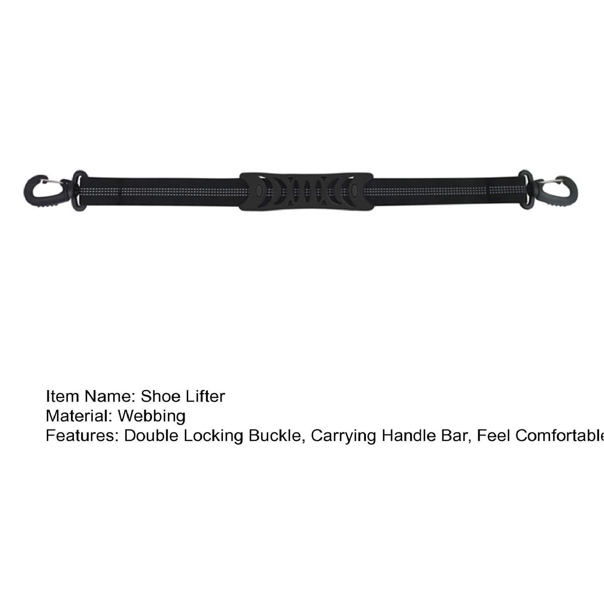 Shoes Lifting Strap Suspended Hand Buckle Shoes Lifter Black