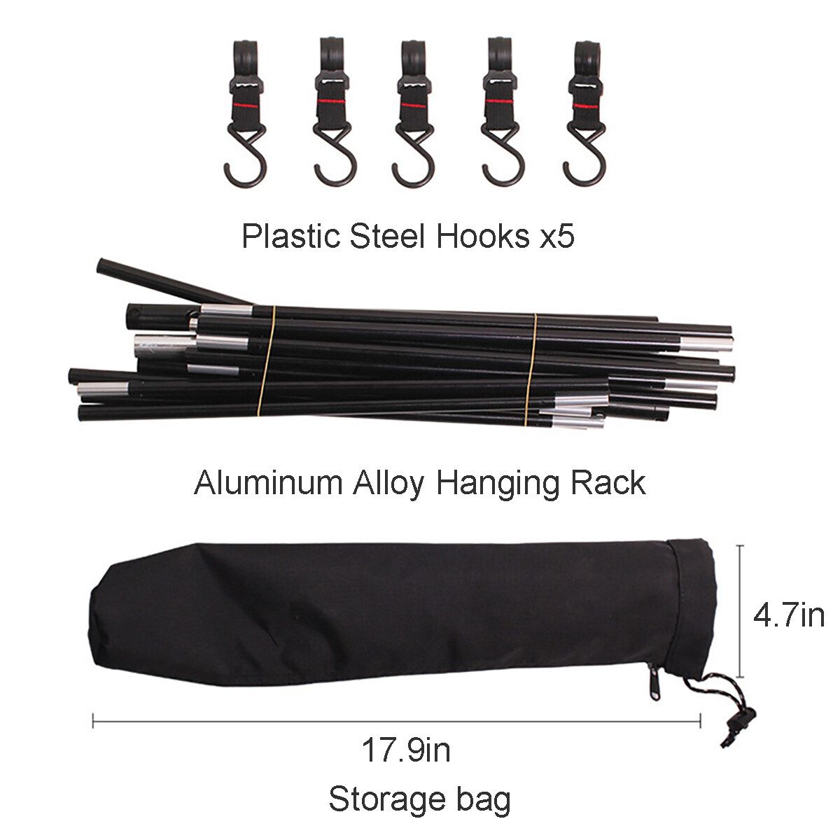 Camp Funiture Camping Hanging Rack Outdoor Folding Ultralight Shelf Portable Storage Triangle Medium Rack