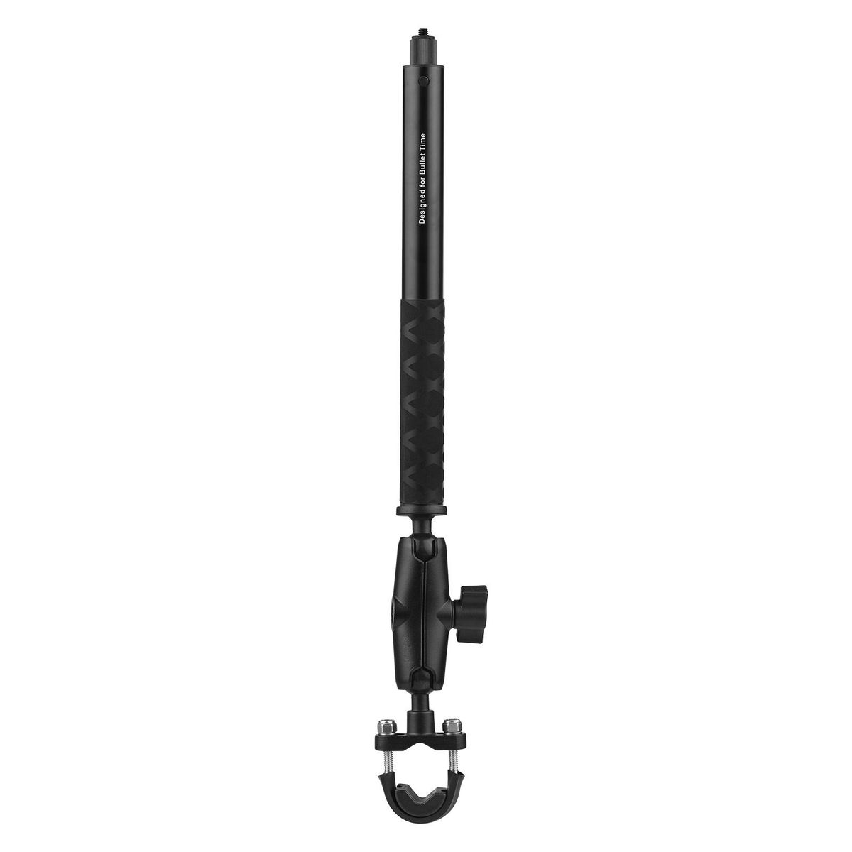 Motorcycle Bike Invisible Selfie Stick Handlebar Mount Bracket 28cm-115cm Adjustable Length with 1/4 Inch Screw Flexible Handlebar Mount Clamp for Insta360 ONE X/ ONE/ EVO Camera