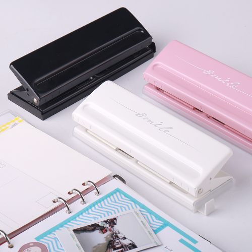 KW-trio Adjustable 6-Hole Desktop Punch Puncher For A4 A5