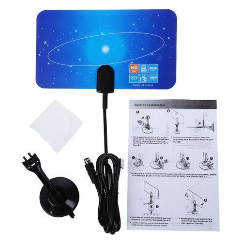 Digital Indoor TV Antenna HDTV DTV HD VHF UHF Flat Design