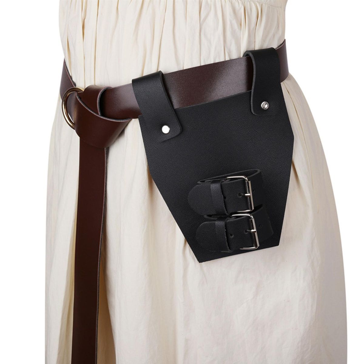 Steampunk Waist Sheath Holder Medieval  Style4 Black
