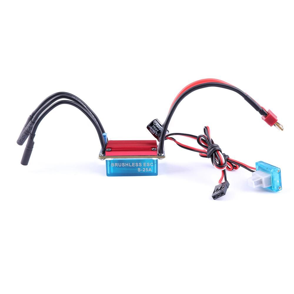 GoolRC S2430 7200KV Sensorless Brushless Motor and 25A Brushless ESC Combo Set for 1/16 1/18 RC Car Truck