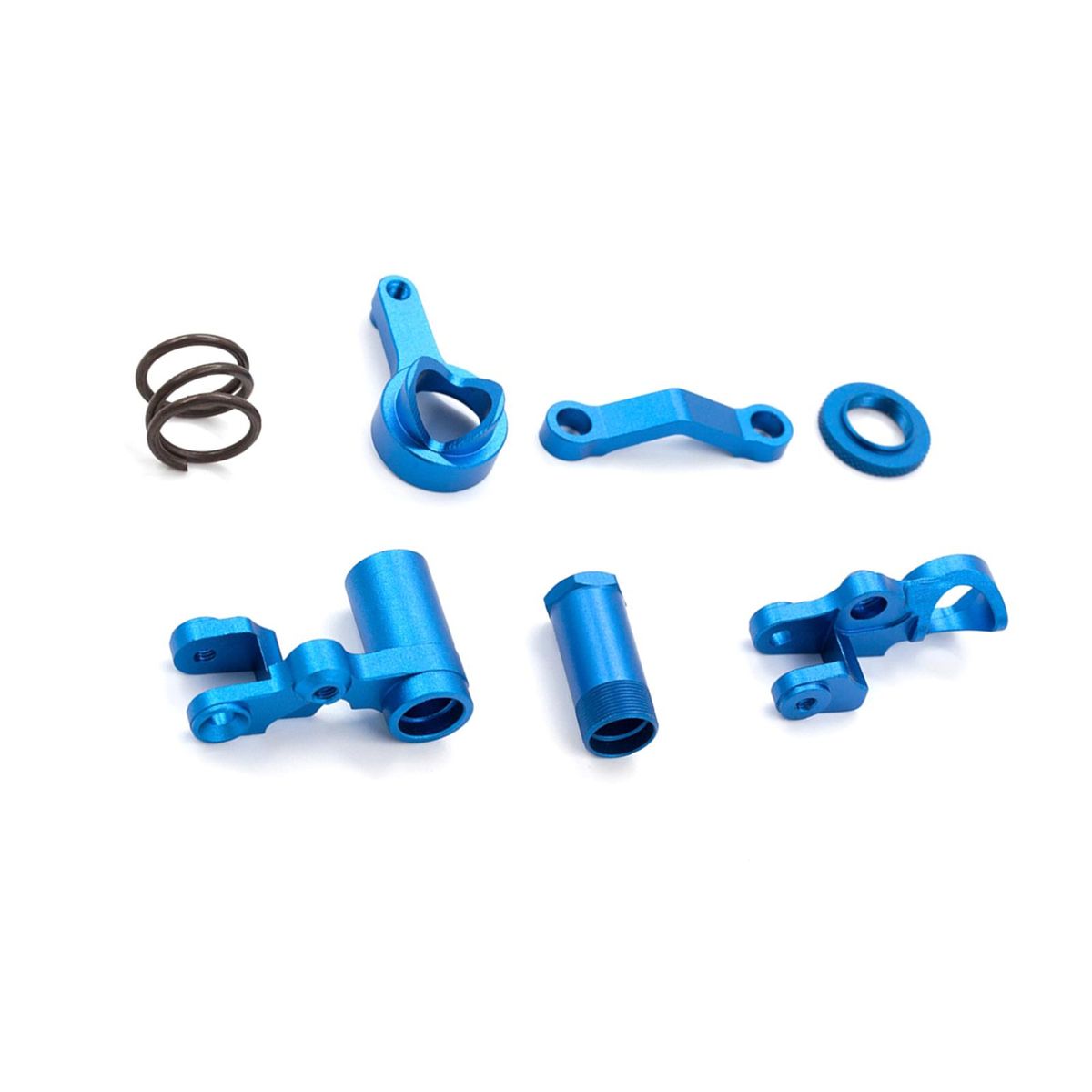 Steering Bellcranks and Servo Saver Set with Bearings  Aluminum Alloy Replacements for Traxxas 1/10 Slash XO-1 Rustler Stampede RC Car Replace 6845X