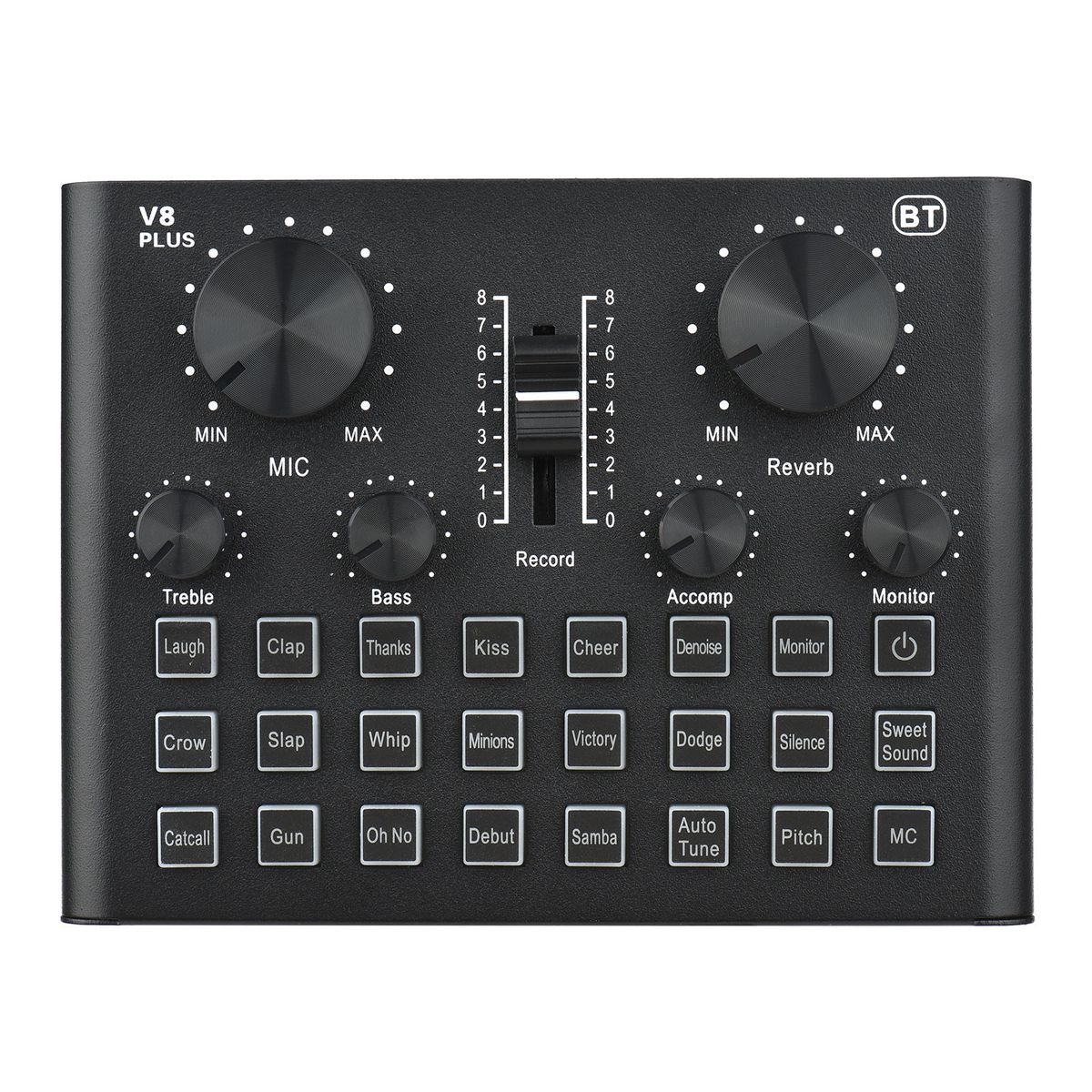 V8 Plus Live Sound Card For Streaming 15 Effects USB Audio
