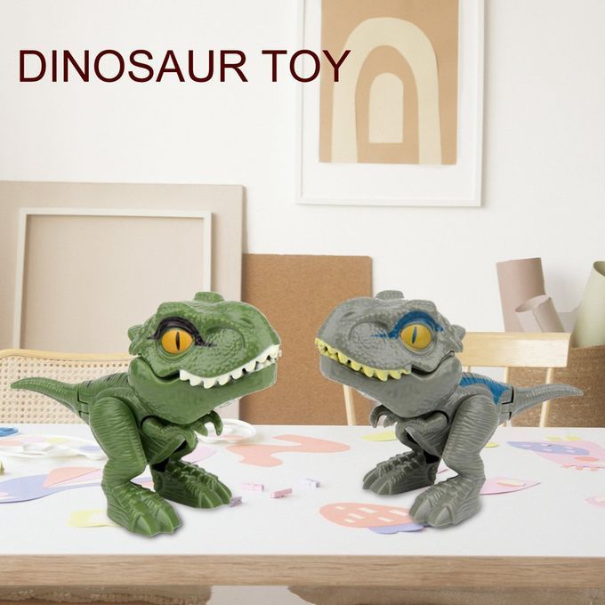 Finger Dinosaur Anime A Tion Figures Toys Funny Dino Eggs Tri Ky Model Toy-gray-9*4*6.5cm