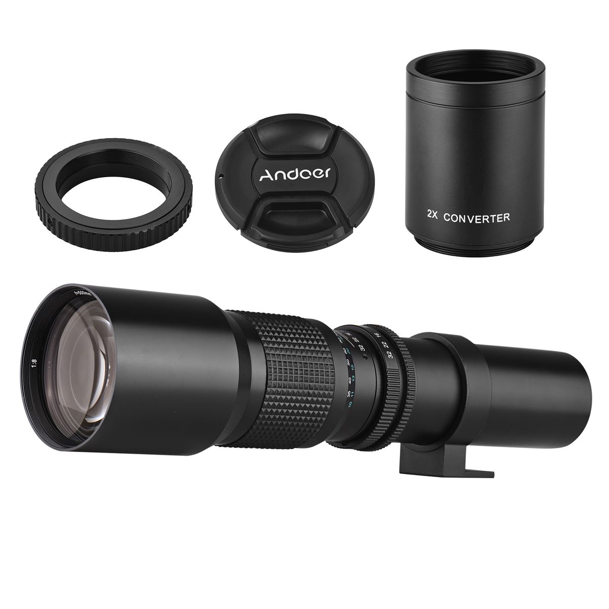 Andoer 500mm/ 1000mm F/8 High Power Camera Telephoto Lens