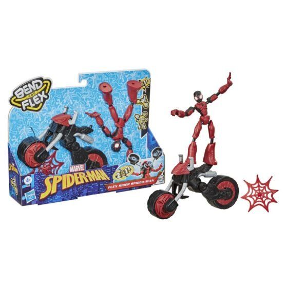 Marvel Spider Man Bend & Flex Rider Set