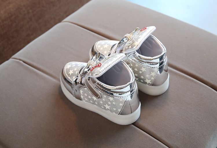 Kids Light Shoes Glowing Shoes LED Girls Baby Shoes-white