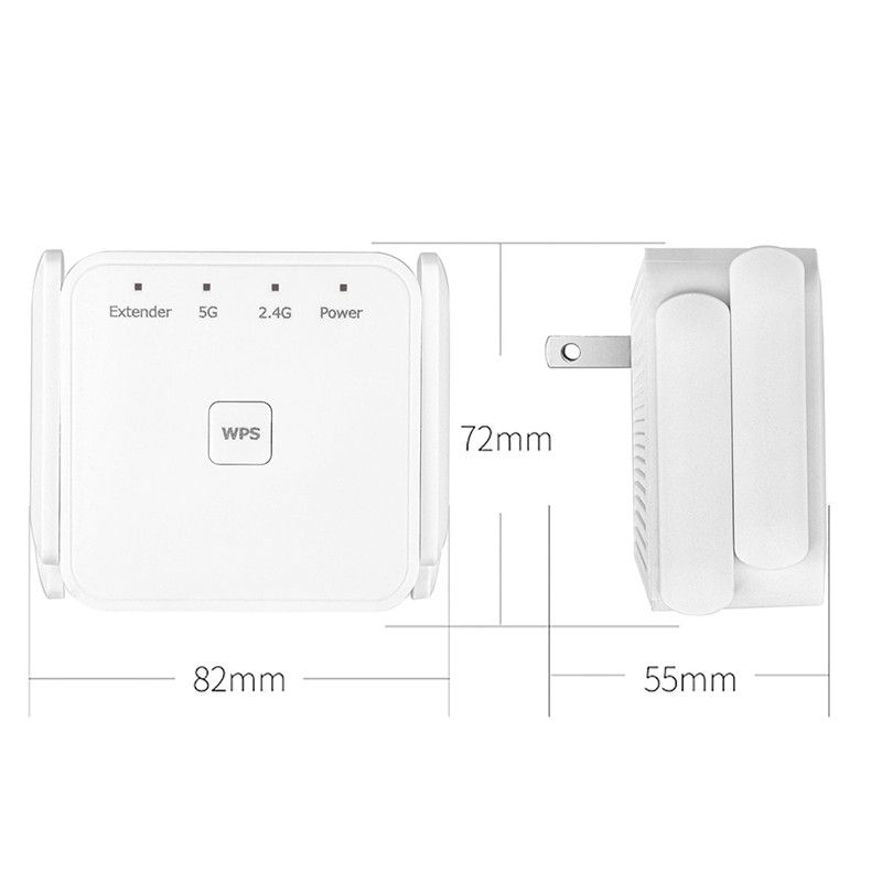5Ghz WiFi Amplifier WiFi Repeater 1200Mbps Wifi Extender