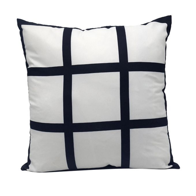 6x  Polyester Panel Pillow Cases Cushion Cover 40x40cm