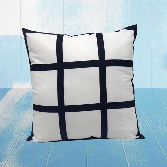 6x  Polyester Panel Pillow Cases Cushion Cover 40x40cm
