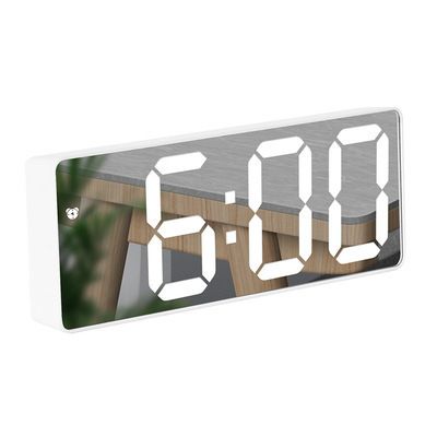 LED Modern  Electronic  Alarm Clock Mirror Large Screen Clock