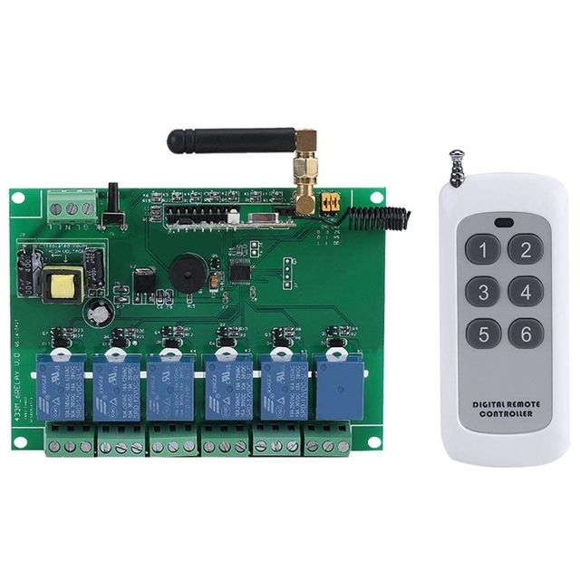 110-240v 6 Channel Rf Relay Module Board Control Switch Rf