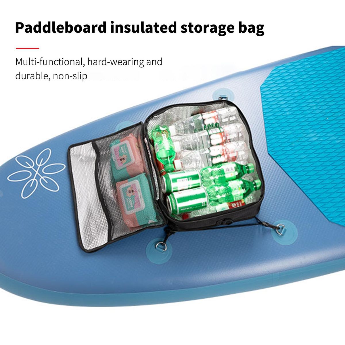 Storage Bag Water Resistant Deck Cooler Bag Black