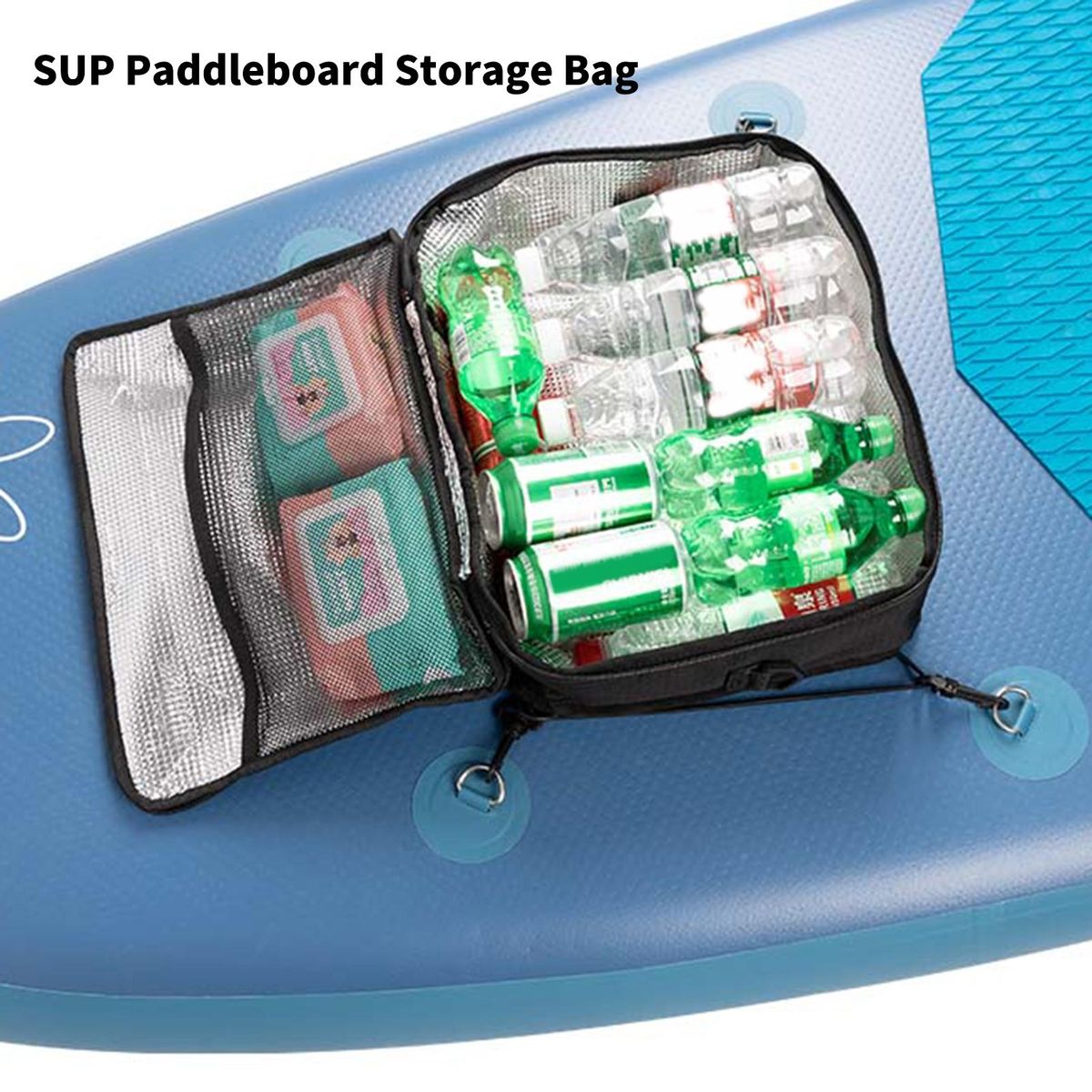 Storage Bag Water Resistant Deck Cooler Bag Black