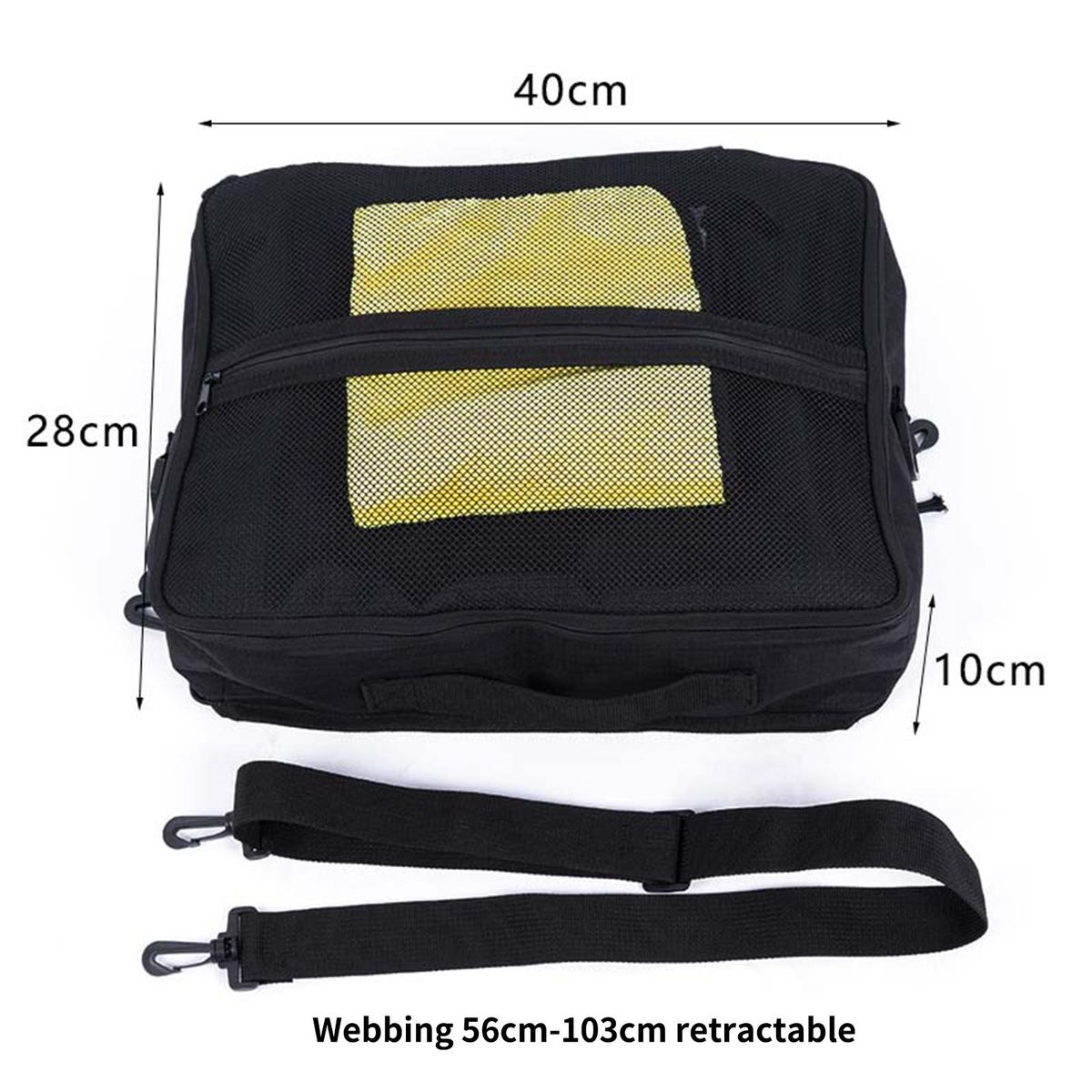 Storage Bag Water Resistant Deck Cooler Bag Black