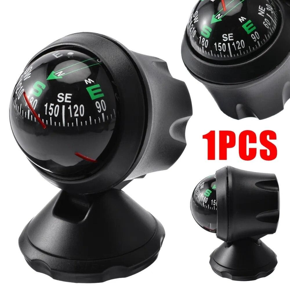 1Pcs Outdoor Climbing Camping Compass Ball Dashboard Mount Navigation Compass For Outdoor Car Boat Truck New