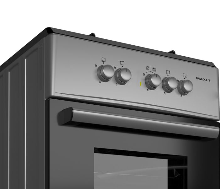 GAS COOKER 60*60 4 BURNER BASIC GREY LAGOS DELIVERY ONLY