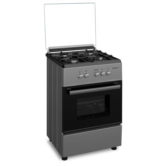 GAS COOKER 60*60 4 BURNER BASIC GREY LAGOS DELIVERY ONLY