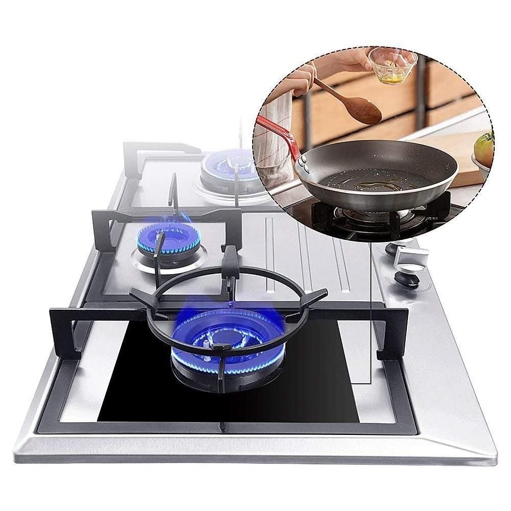 8Pcs Gas Hob Range Protectors Stovetop Burner Protector Liner Cover Cleaners Cooker Covers Reusable Gas Stove Mats