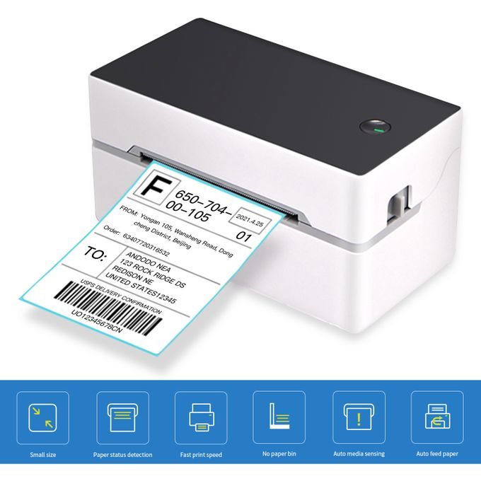 Desktop Shipping Label Printer High Speed USB Direct