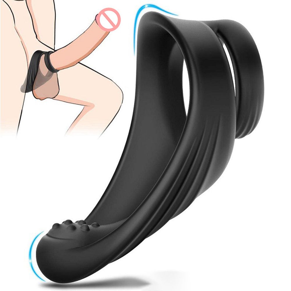 Double Penis Ring Men Stronger Erection