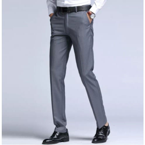 Smart Suit Trouser For Men- Ash