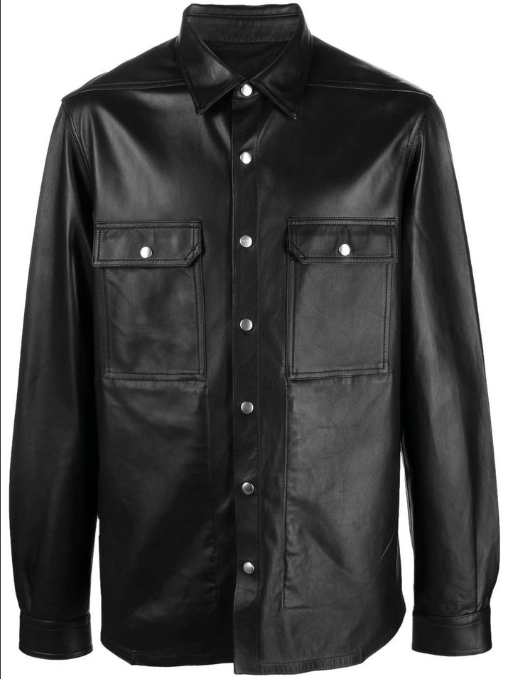 Classified Faux Leather Shirt Jacket And Pant
