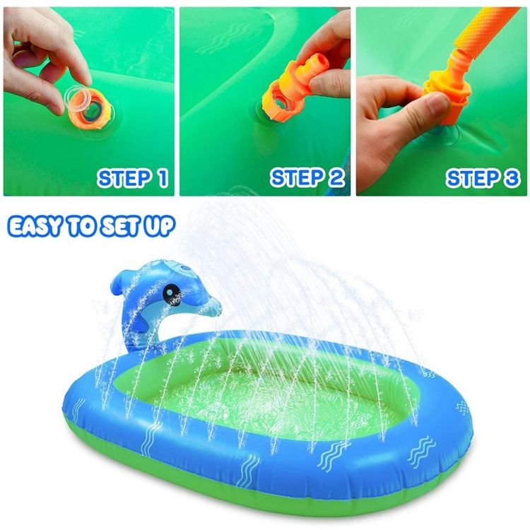 Dolphin Sprinkler Play Mat, Size: 170 X 65 X 103cm