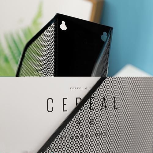 Black Silver Magazine File Holder Metal Mesh Bookends Desktop Organizer Shelf Grid Document Book Holder Support Stand Storage