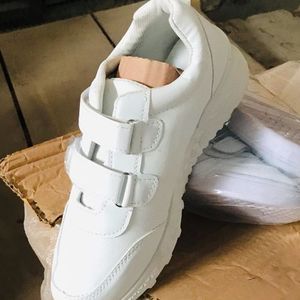 Unisex White Sport/School Canvas For Kids/Adult