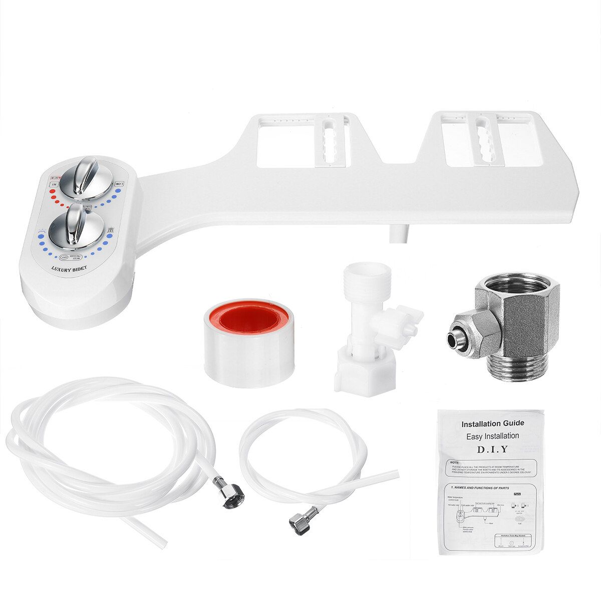 Hot Cold Toilet Seat Sprinkler Bidet Self-cleaning Hip Washing With Adjustable Volume And Speed Water Spray Control Attachment Fresh Cleaner Non Electric Mechanical Hot Cold Water Single Nozzle AU
