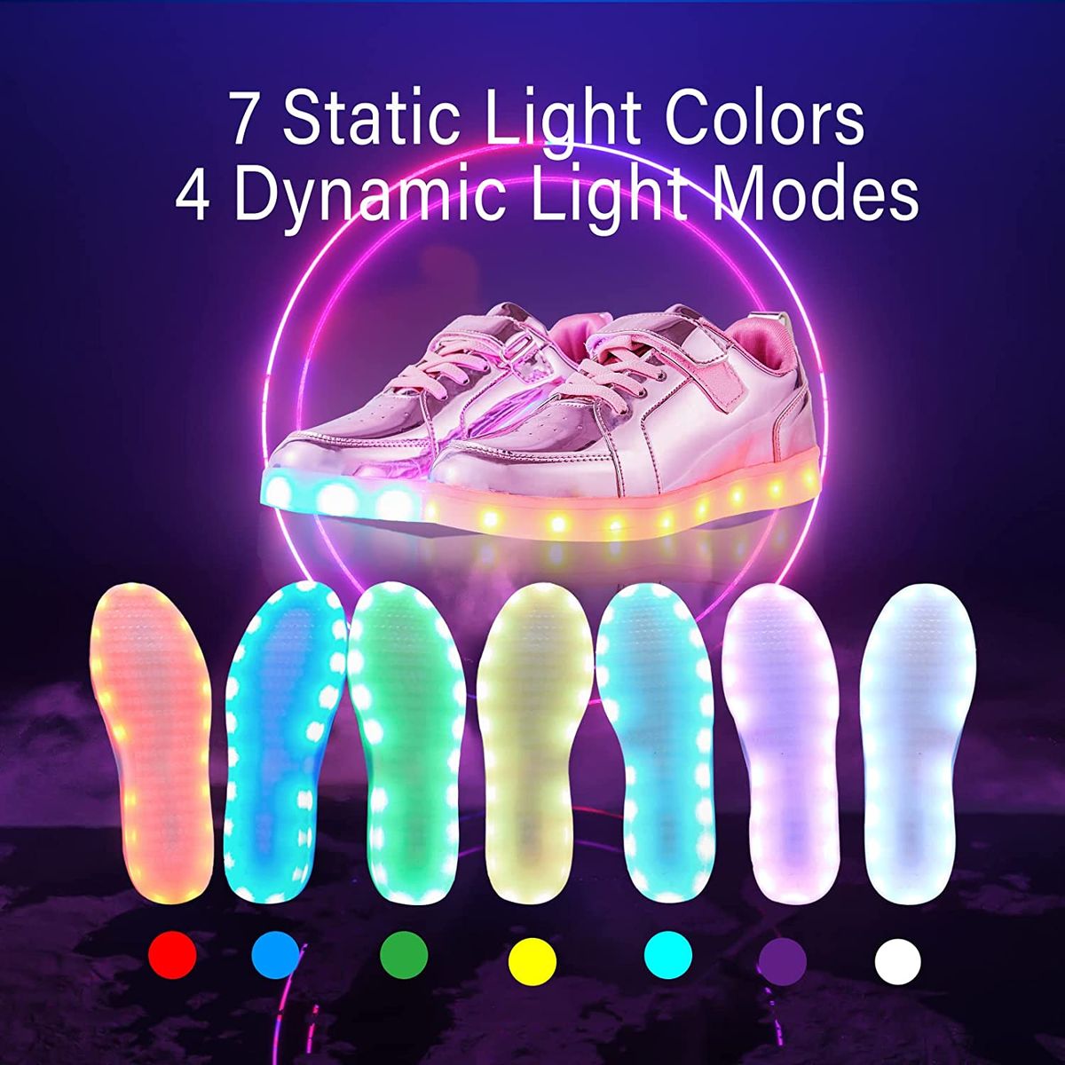 USB Charging LED Shoes For Boys And Girls
