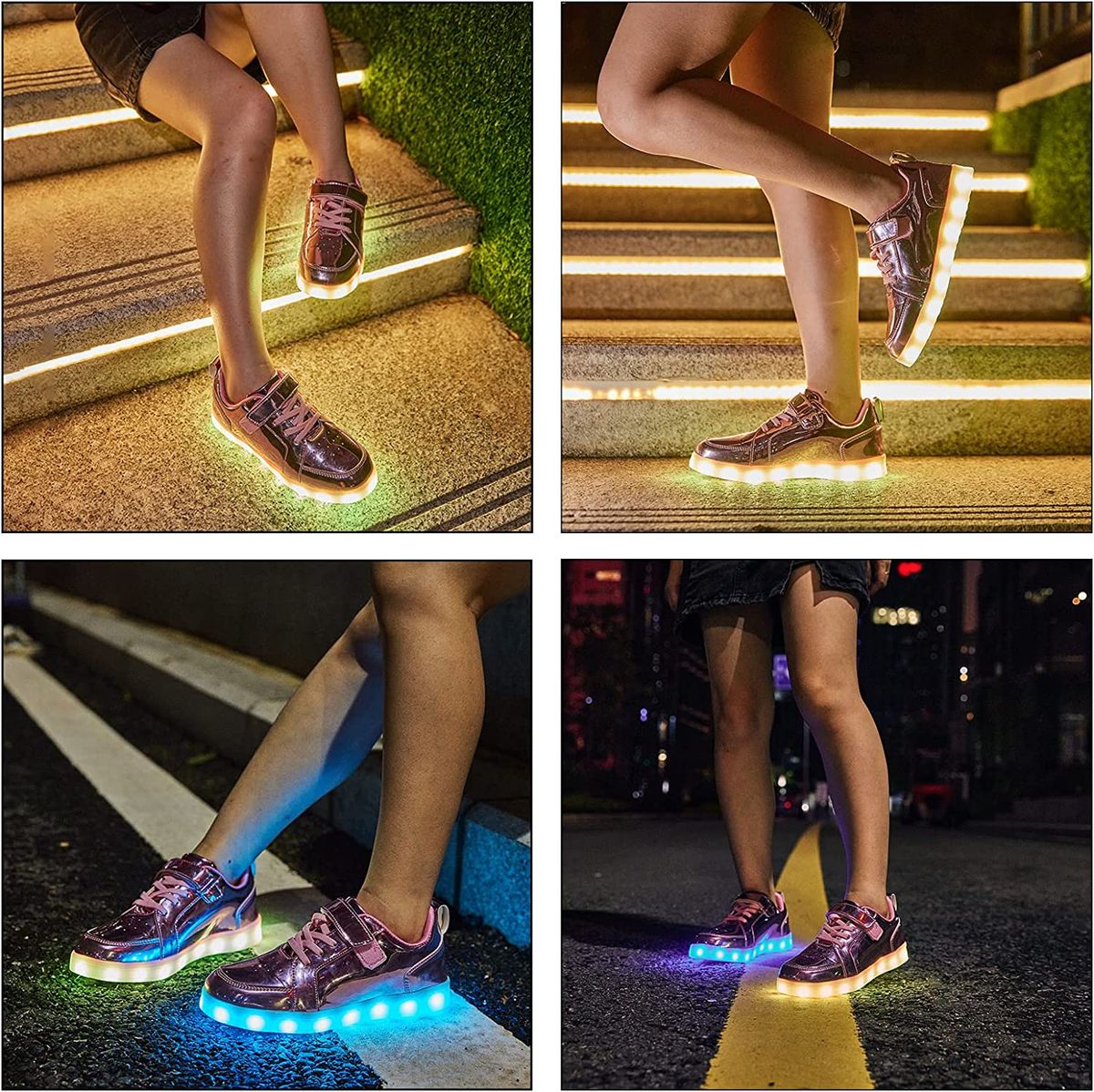 USB Charging LED Shoes For Boys And Girls