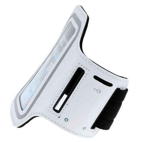 For IPhone 5 White Sports Running Armband Case