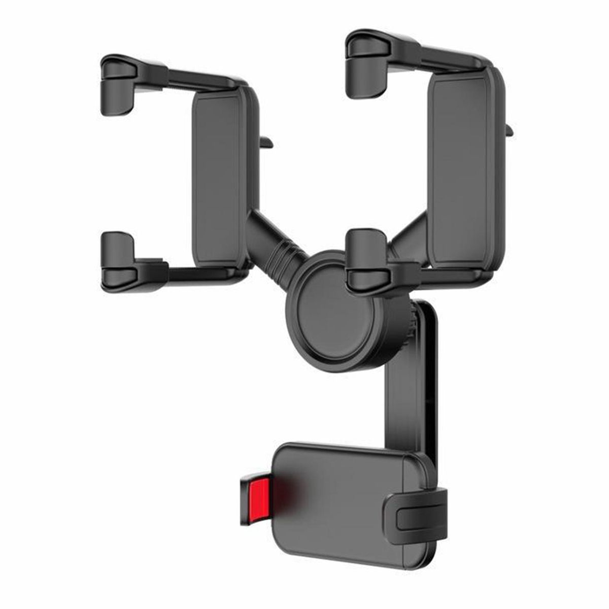Car Phone Bracket Rearview Mirror Smartphone Stand Bracket Red