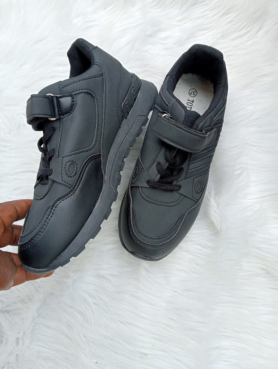 Boy Chilldren School Shoe -Black