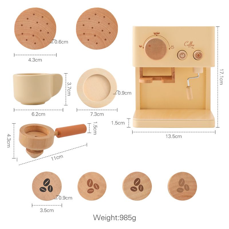 Children Wooden Dresser Make-up Toy Makeup Baby Pretend Toy Girls Play House