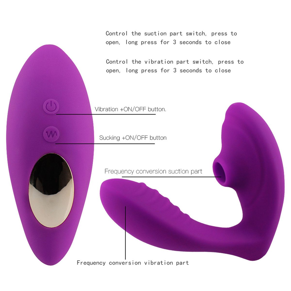 Clitoris Vibrator Wearable Dual-Use Adult Sex Toys