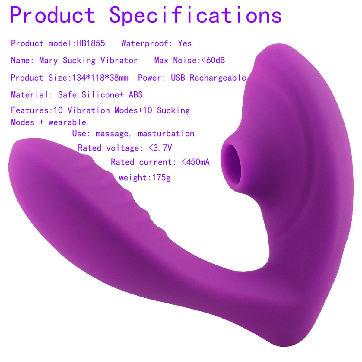 Clitoris Vibrator Wearable Dual-Use Adult Sex Toys