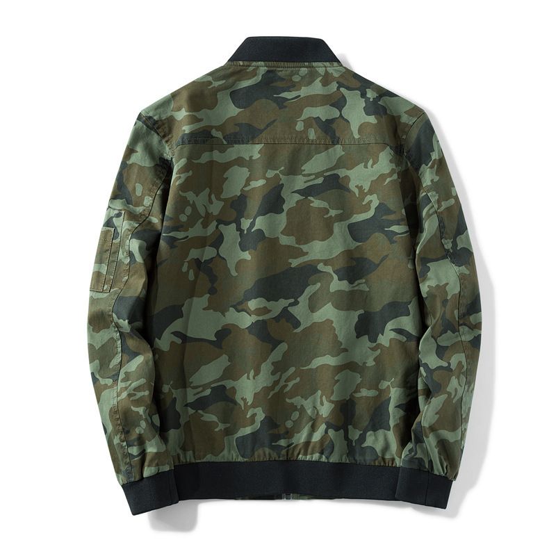 100% Cotton Flight Jacket Leopard Bomber Aviator Men Jackets