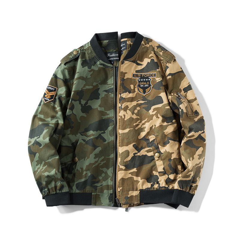 100% Cotton Flight Jacket Leopard Bomber Aviator Men Jackets