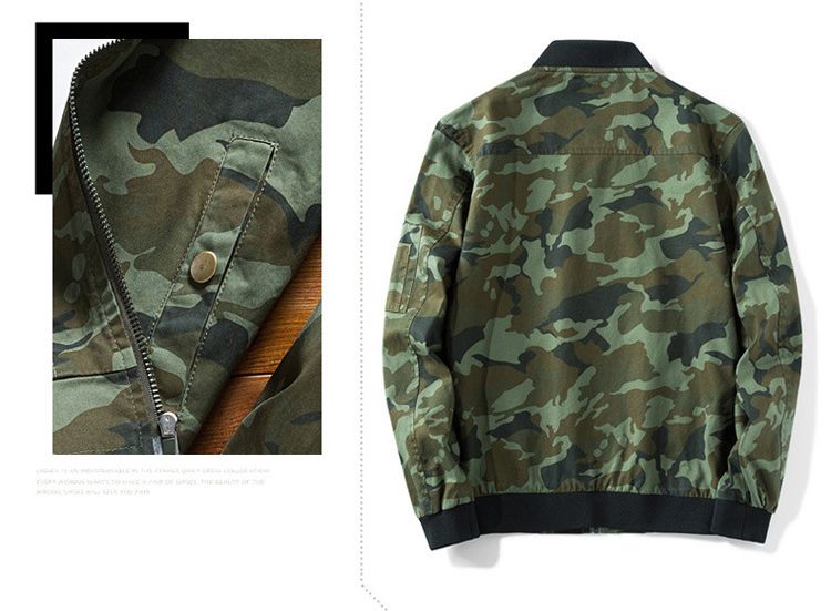 100% Cotton Flight Jacket Leopard Bomber Aviator Men Jackets